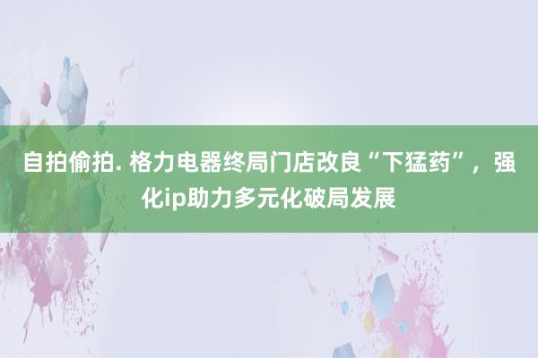 自拍偷拍. 格力电器终局门店改良“下猛药”，强化ip助力多元化破局发展