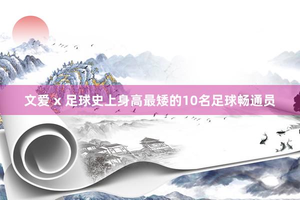 文爱 x 足球史上身高最矮的10名足球畅通员