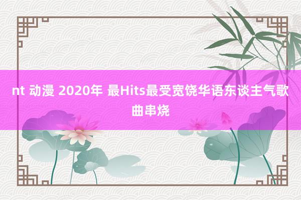 nt 动漫 2020年 最Hits最受宽饶华语东谈主气歌曲串烧